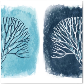 Coral in Blues,  Blue Coastal Series © 2013 Jason Haza